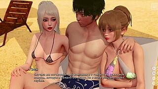 Wanna see this redhead Asian milf in public 3D action?