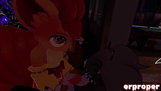 Vrchat Luna Feels Intense Pleasure In Gang Fuck