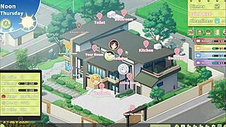 Summer Clover Harem Hentai Game Ep 8 Catches Half Naked With Huge Boner