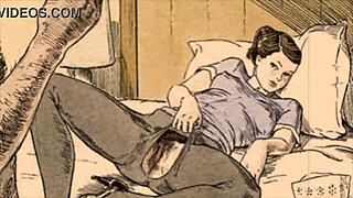 vintage erotic drawings bring back steamy retro vibes in classic cartoon style. anyone else into this old-school charm?