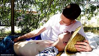 Farmer Twink Sucks and Jerks Cock Hard on the Ranch.