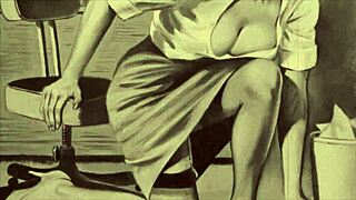 vintage erotic drawings bring back steamy retro vibes in classic cartoon style. anyone else into this old-school charm?