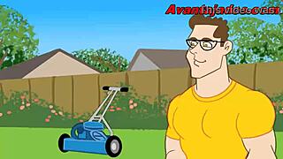 gay drawing of the black guy and the gardener