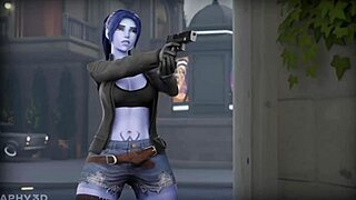 overwatch widowmaker anal sex and masturbation compilation