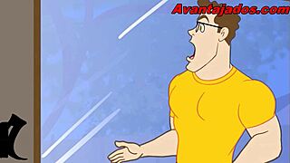 gay drawing of the black guy and the gardener