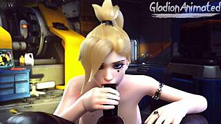 overwatch mercy gets her ass blown in hentai music video