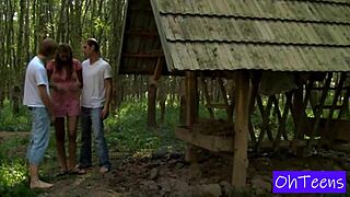 I remember that beautiful teen trio having outdoor fun in the dorm with my roommate