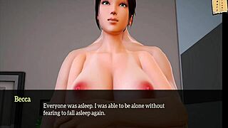 3D anime milf with big tits and ass in homemade family scene