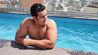 Yuri Gaucho, what are you doing having sex on the pool this summer day?