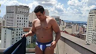 Yuri Gaucho, what are you doing having sex on the pool this summer day?