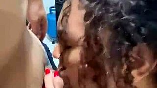 Anime hentai scene featuring the servant's vagina