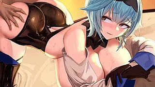 Eula Takes Big Black Cock Monster