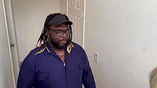 Helping The Maintenance Man Cool Off With A Drink.