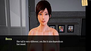 3D anime milf with big tits and ass in homemade family scene