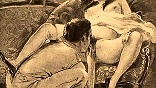 Vintage Erotic Drawings with Retro Artistic Flair