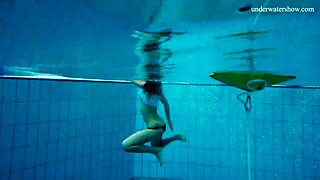 Hey, check this horny teen 18+ stripping by the pool to flaunt her tight body!