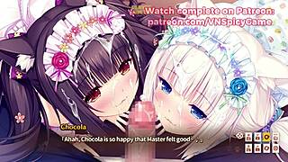 wow chocola you're already this wet in nekopara nsfw gameplay!