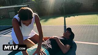 yo, stepmom and stepson after tennis got wild on gotmylf! 🔥
