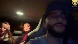 My Friend and I Teased My Boss's Cock in His Car