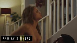 I watched petite babe get her pussy dominated by father-in-law with a facial finish