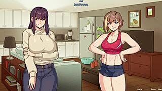 amy meets special roommate and showers in benefitship game