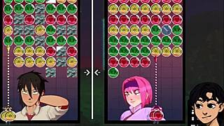 Under contract animation, the loser feels intense pleasure as fucked by the winner