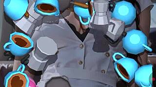 This game hentai features epic anime battles