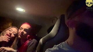 My Friend and I Teased My Boss's Cock in His Car