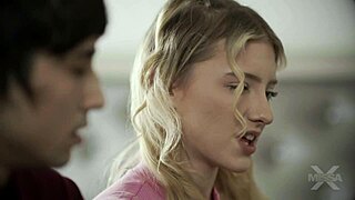 Melody Marks uses words in bold doggystyle blowjob and cum scene