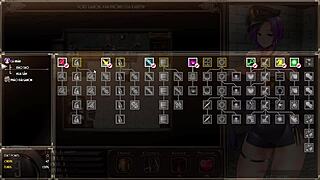 Karryn's prison gameplay in prisoner mode