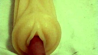 i'm playin with this artificial pussy, feelin so good