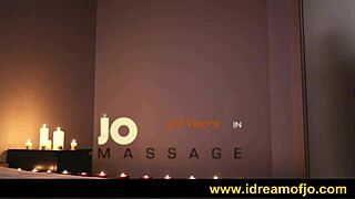 massage in bedroom with bed kissing fingering