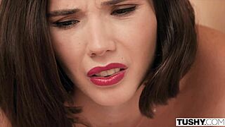 I felt every inch of first anal with Tushy Bride Eve at hotel