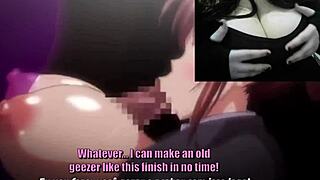 curvy cosplay girl with big nipples gets pov hentai sex