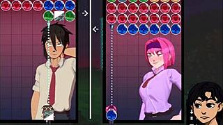 Under contract animation, the loser feels intense pleasure as fucked by the winner