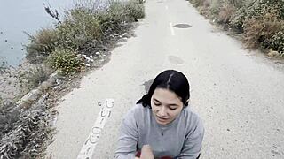 Brunette Prostitute Sucks Me Off for 200 Euros