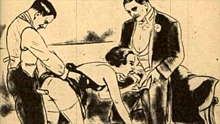 Vintage erotic cartoon showcases retro sensual art style