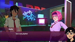 Under contract animation, the loser feels intense pleasure as fucked by the winner