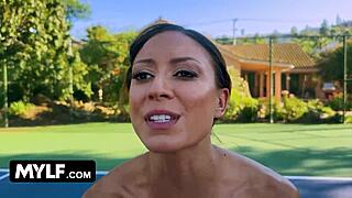 yo, stepmom and stepson after tennis got wild on gotmylf! 🔥