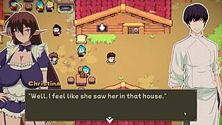 Elf slut fucked at work? Hentai game NTR rice part 3.