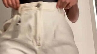 my wife changin clothes in the dressin room at the shop