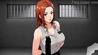 in this hentai story, the good cop and bad cop give jerk off instructions in spanish voice, leading to anal femdom action.