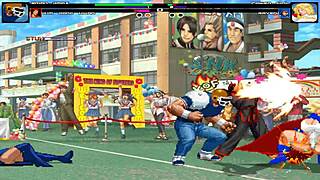 In hentai mugen, brian battler and kim dong hwan meet power girl and raven