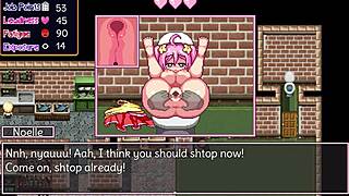 Noelle Fingers Her Ass And Gets Anal Creampie.