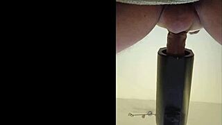 Getting Milked with Remote Sextoy in POV Down Under Cumshot Action