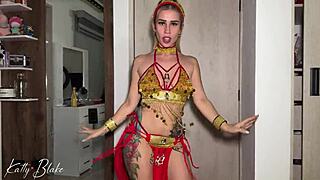 Arab Girl Rides Huge Latin Cock in Cowgirl Anal Creampie.