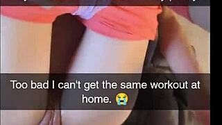 Cheating Amateur Yoga Milf Fucks Fitness Instructor on Snapchat, Cucked and Creampied Hard.