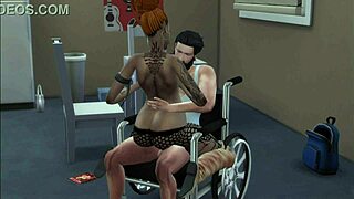 Tattooed Girl Has Sex With Invalid In Anime Hentai