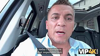 Debtor in Leather Lingerie Gets Pounded in Backyard Fuck