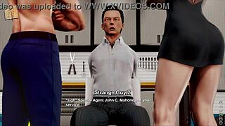 Fat curvy girl wears cute outfit in game.